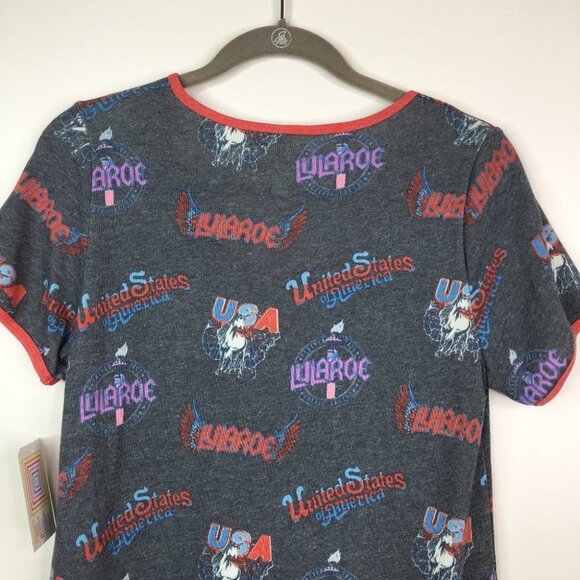 LULAROE S Small Classic T USA Print Shirt - Picture 6 of 6